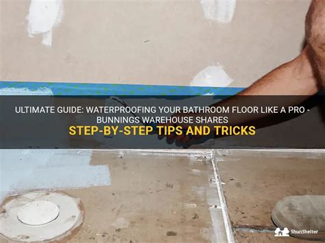 How to waterproof your bathroom floors .